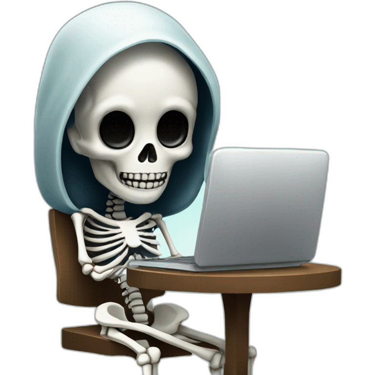 a-scary-skeleton-girl-at-computer emoji