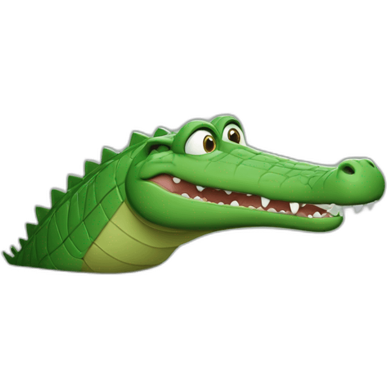 crocodile faisant un cœur emoji