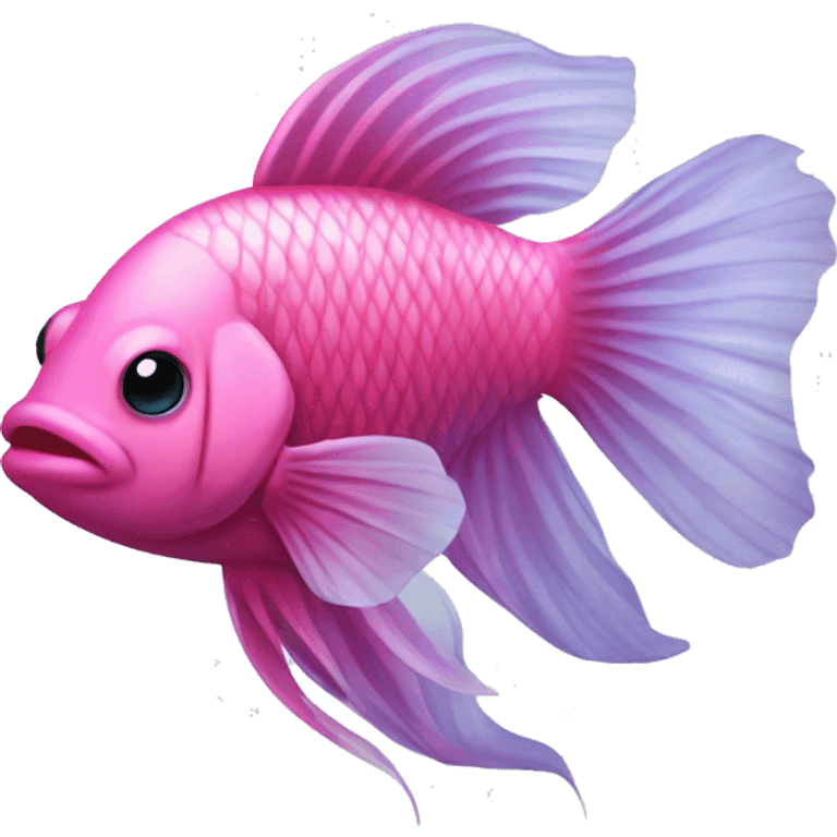 a pink beta fish emoji  emoji