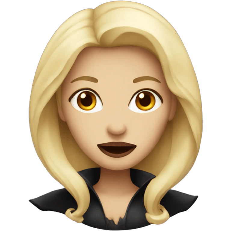 blonde woman vampire emoji