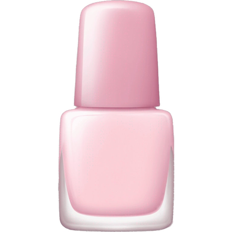 Light pink nail polish bottle  emoji