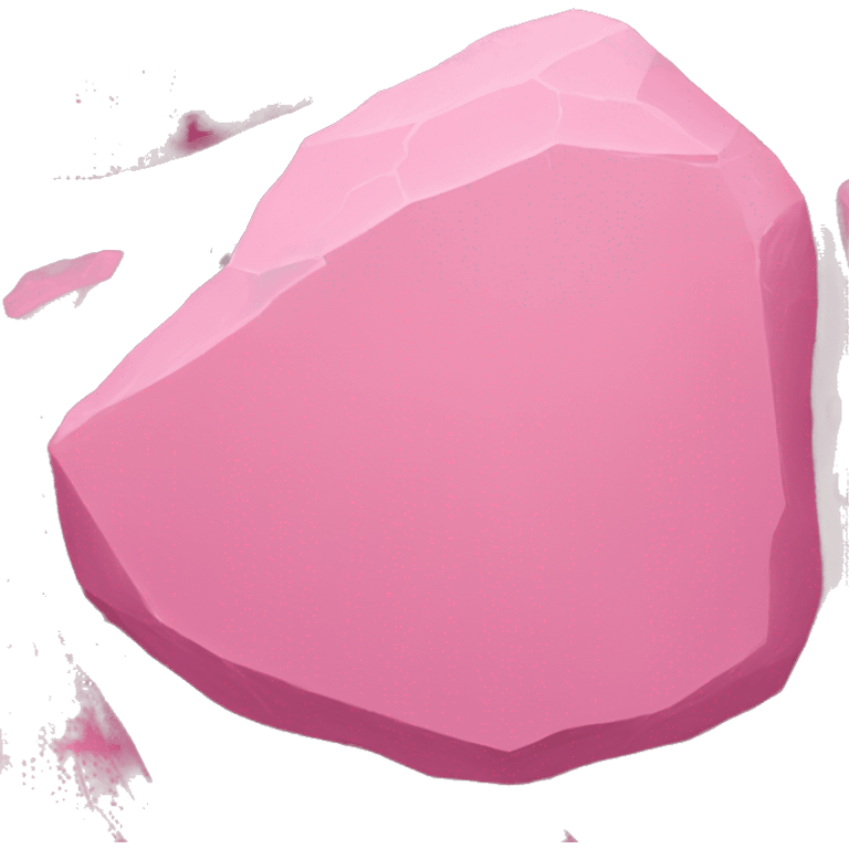 pink dusty rock emoji