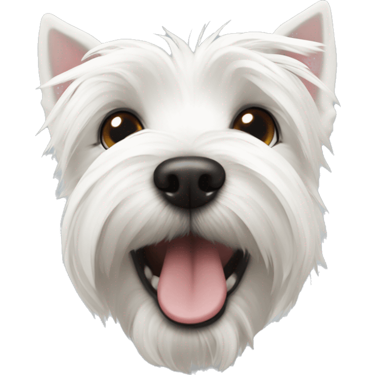 Westie dog cute emoji