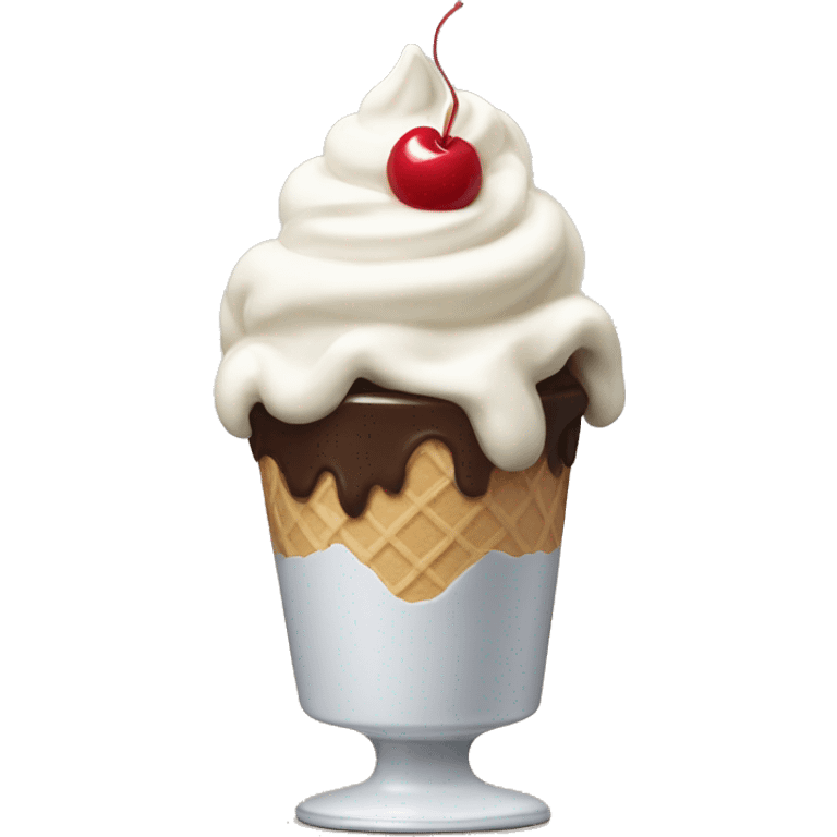 ice cream sundae emoji