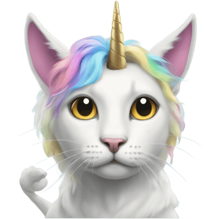 cat unicorn on steroids be like meme emoji