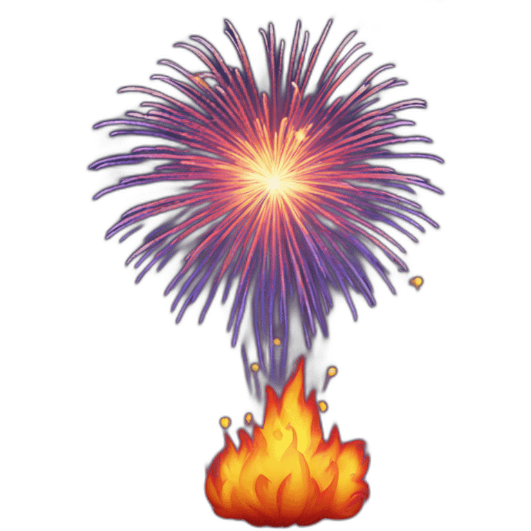 Fire works emoji