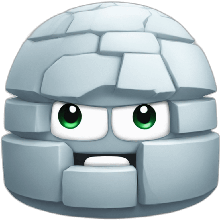 igloo fighting face emoji