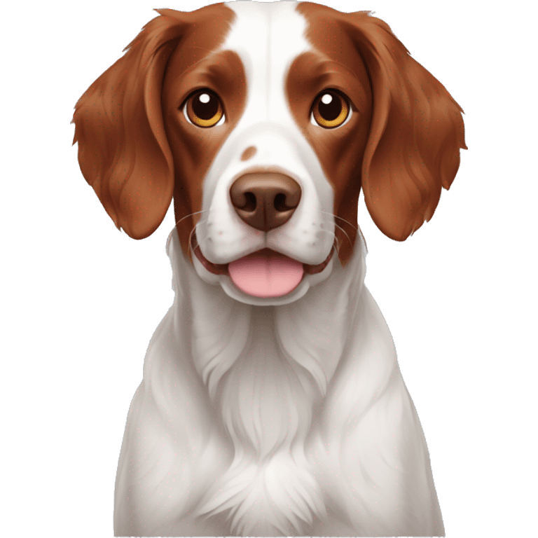 Brittany spaniel full body emoji