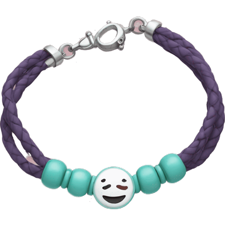 Bracelet and happy  emoji