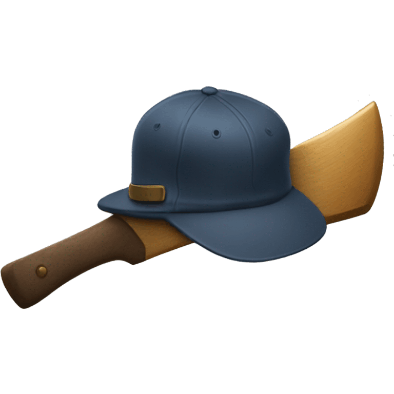 cap on axe emoji