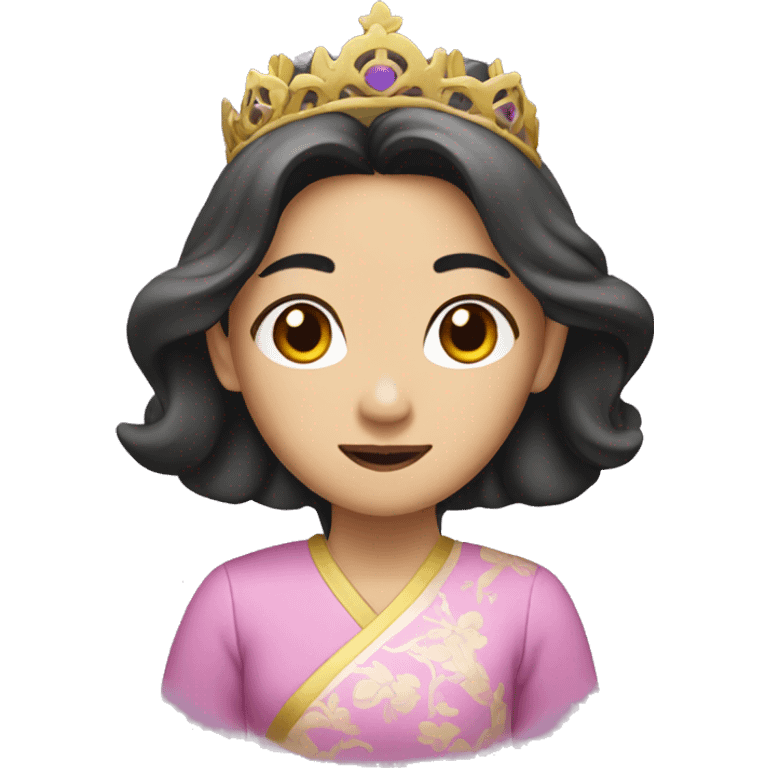 Asian, female princess emoji