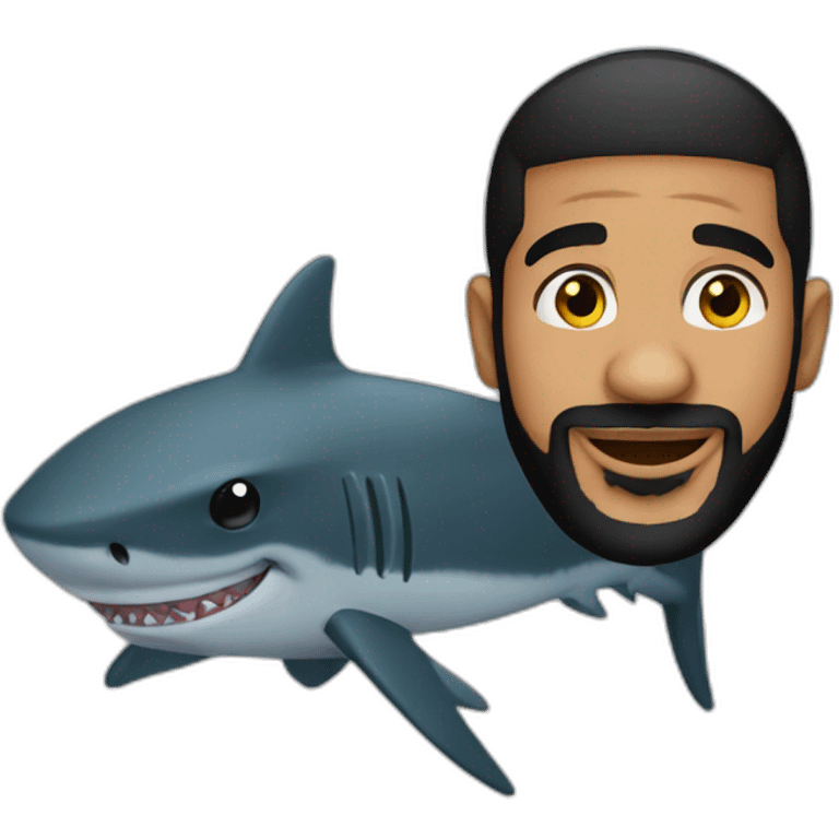 drake as a shark emoji