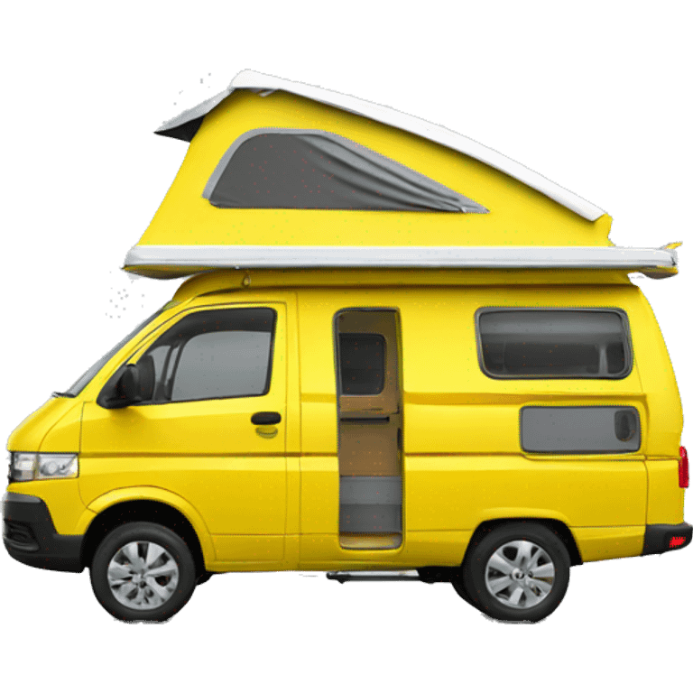 Yellow t5.1 transporter camper  emoji