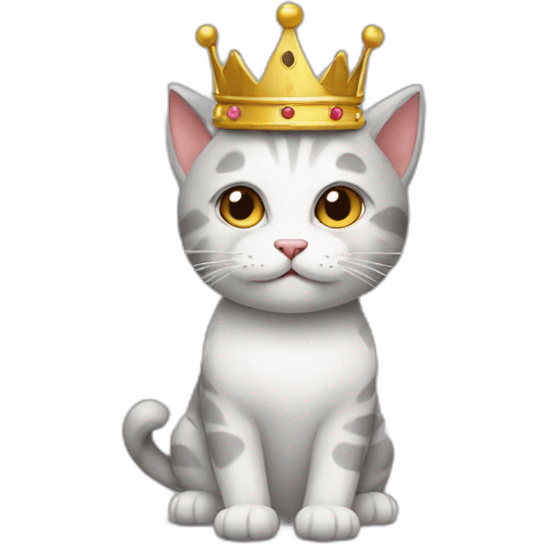 cat with crown emoji