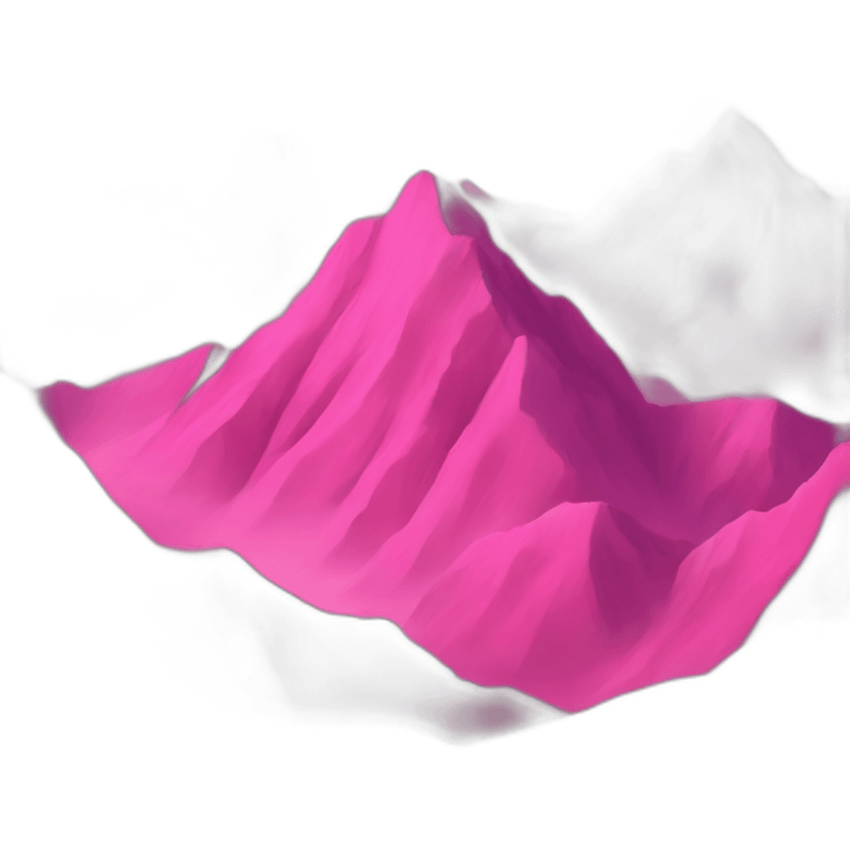 Pink mountains emoji