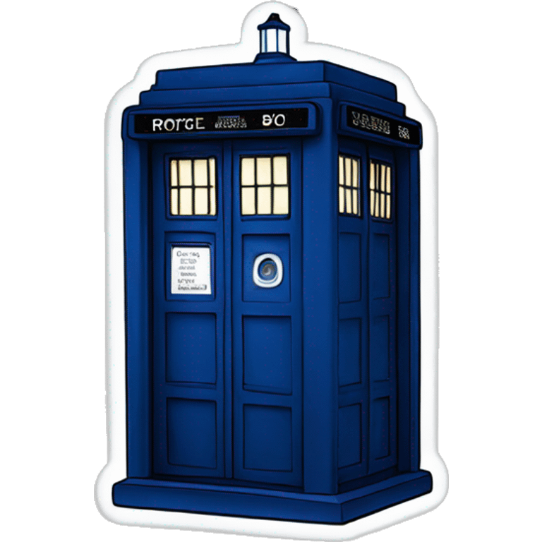 Cutecore tardis (Doctor Who) emoji