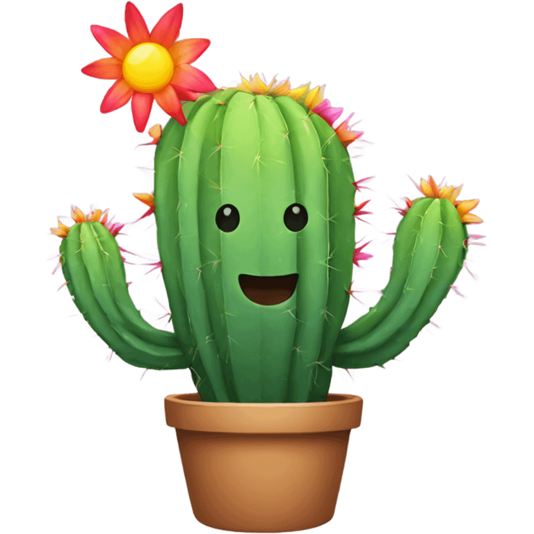 Rainbow cactus  emoji