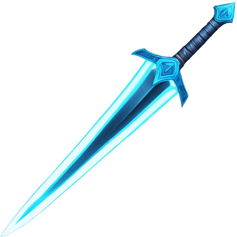 sci-fi multiblade sword-with-blue-ray-blade emoji