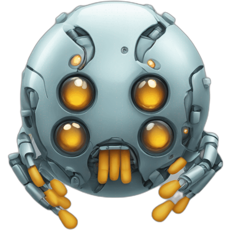 robotic virus emoji