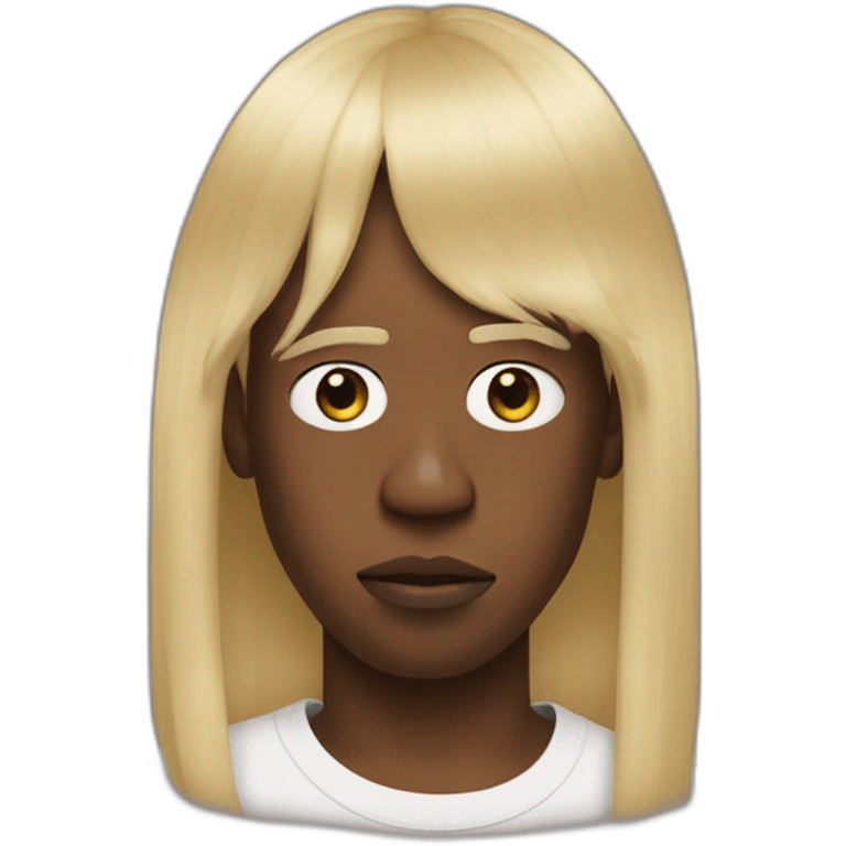 tyler the creator IGOR with long blond straight hair emoji