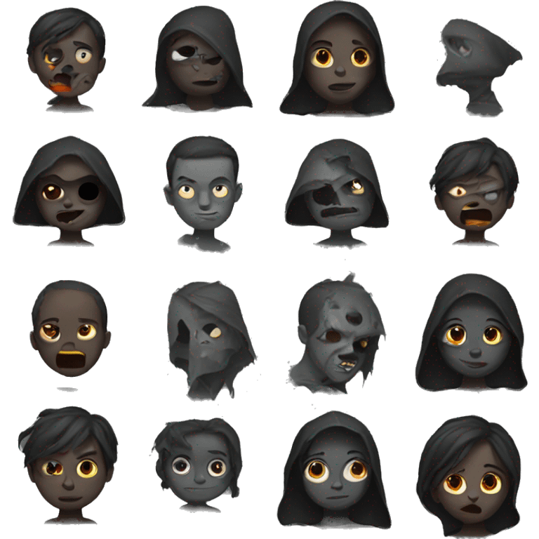 Halloween dark emoji