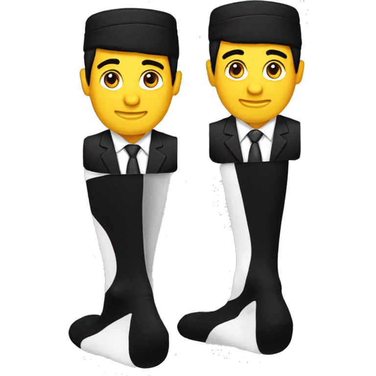 Male Business black knee-high socks emoji