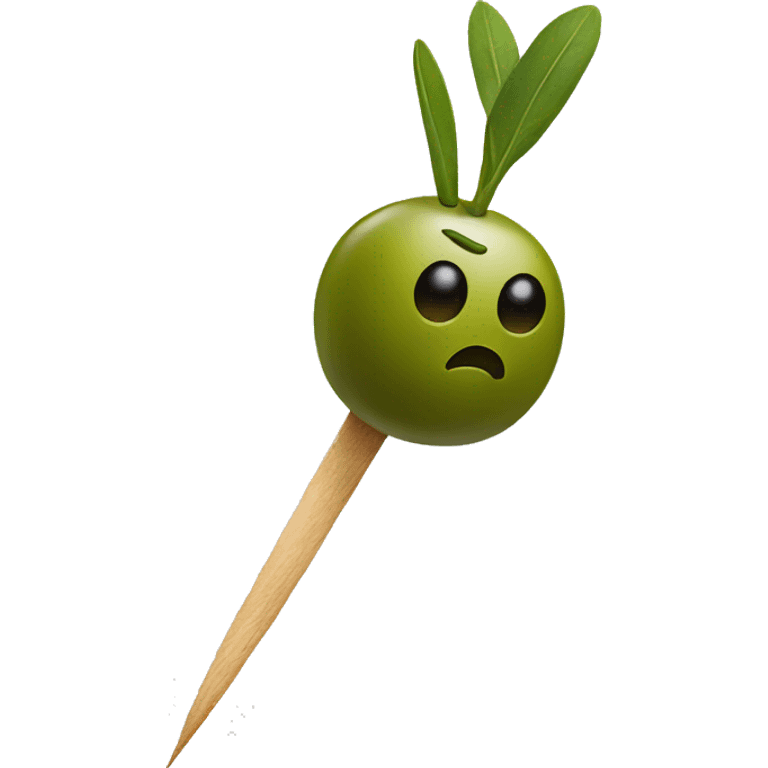 olive on toothpick emoji