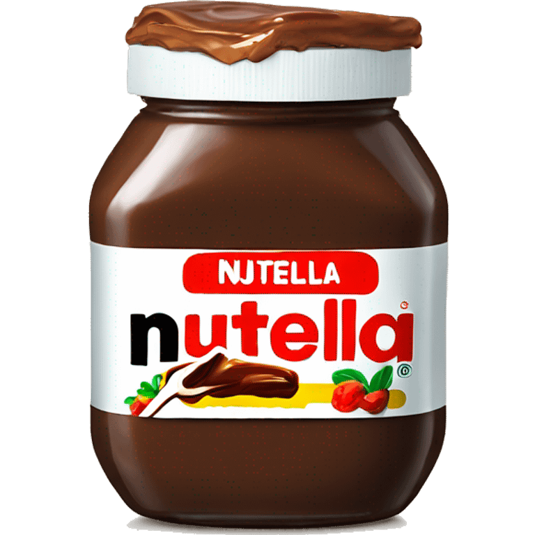 a simple nutella jar looking at you emoji