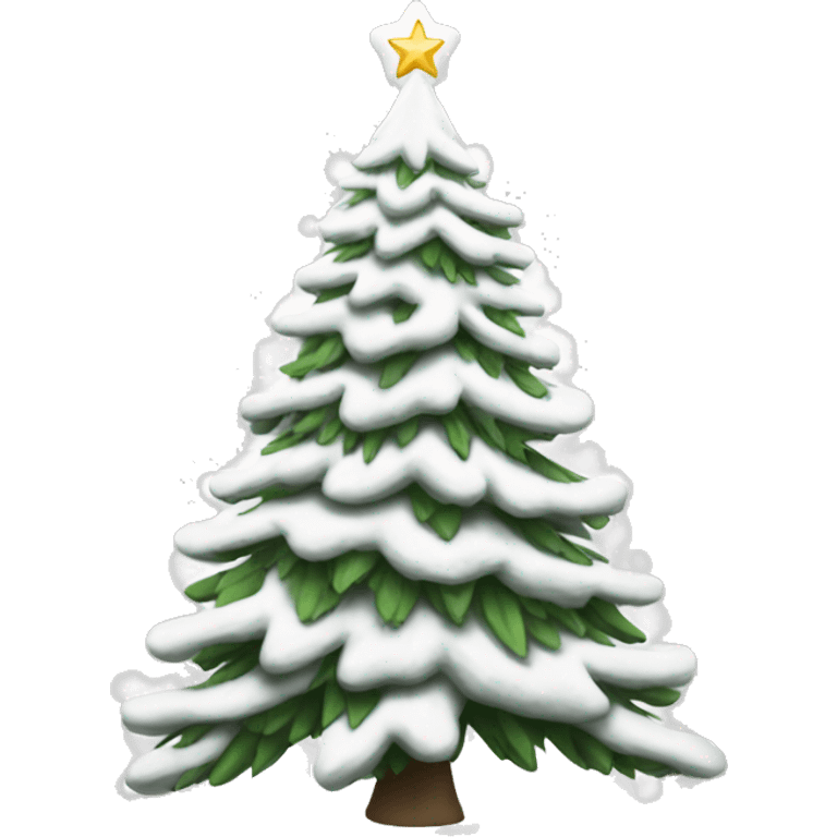 white Christmas tree emoji