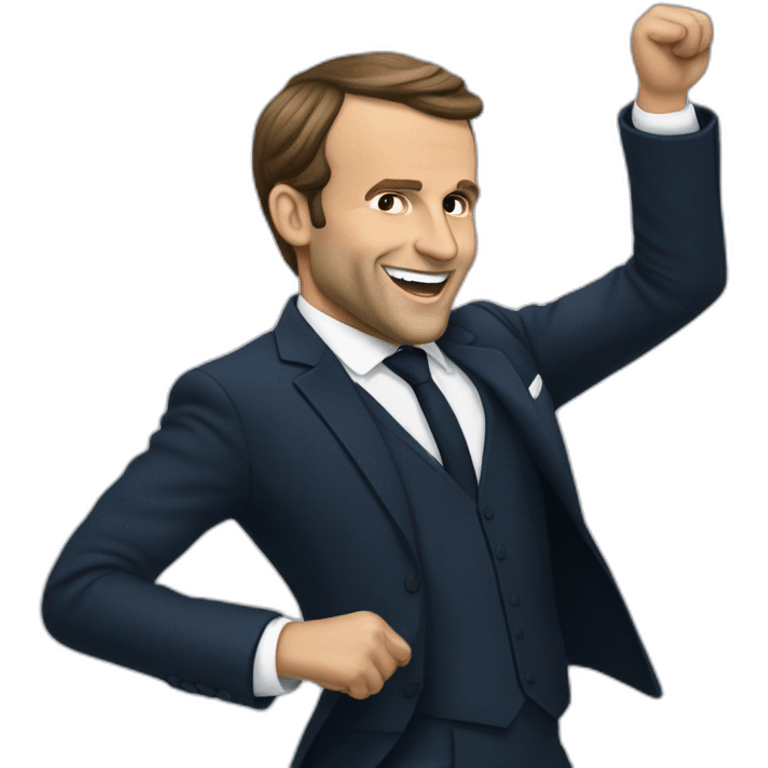 Macron qui danse emoji