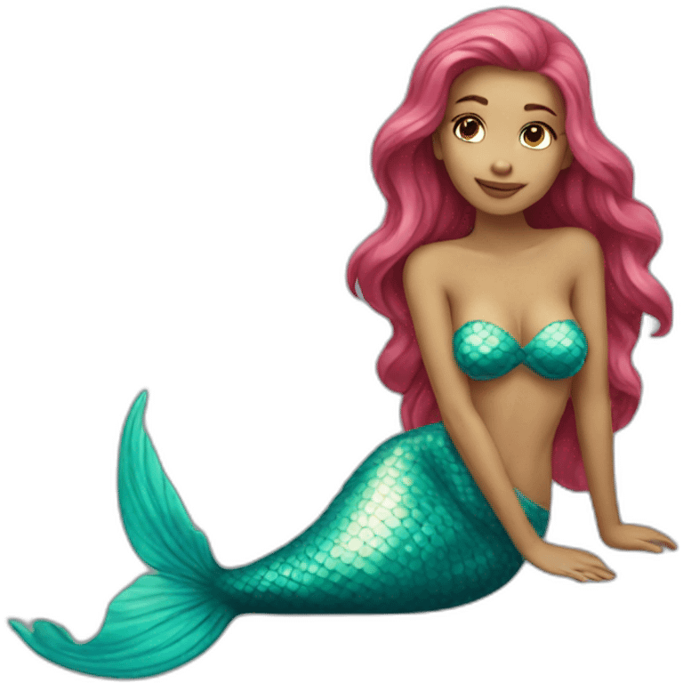 Beautiful Mermaid laying emoji