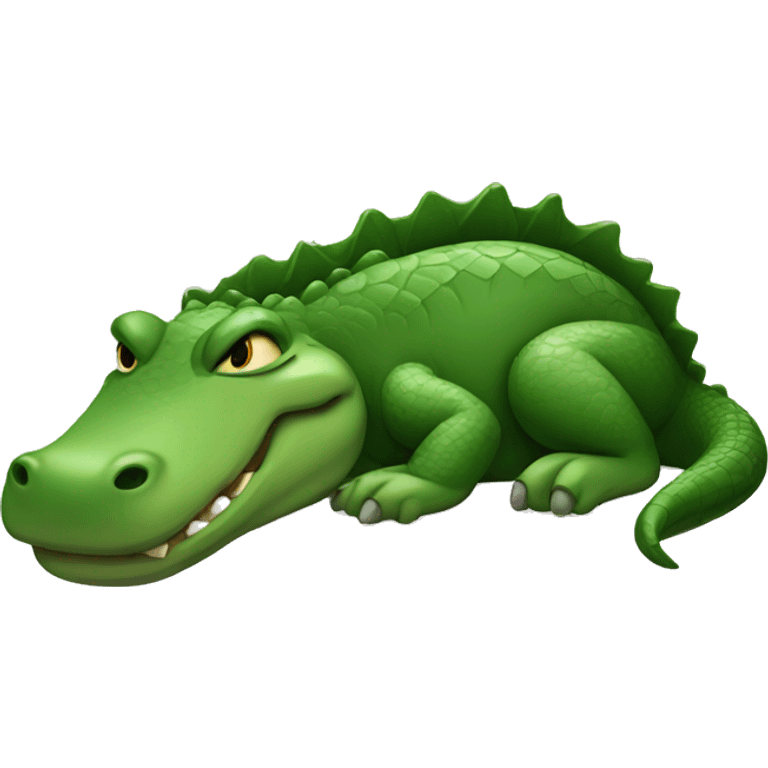 sleeping alligator emoji