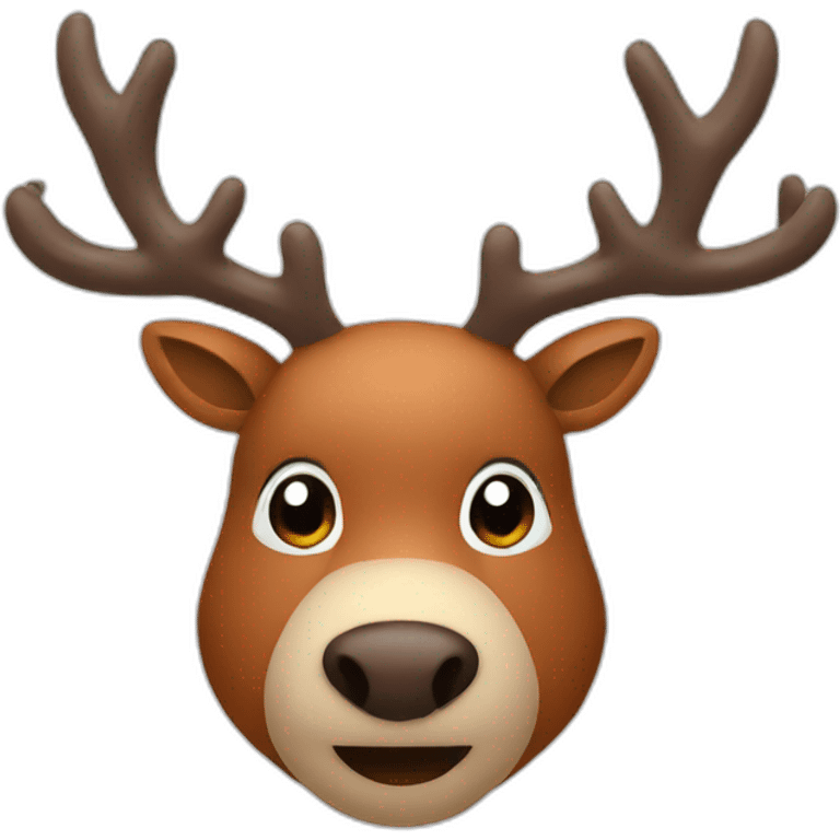 Rudolph head emoji