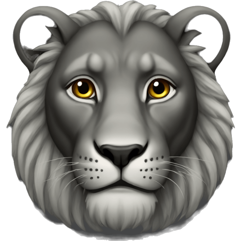 Black lion emoji