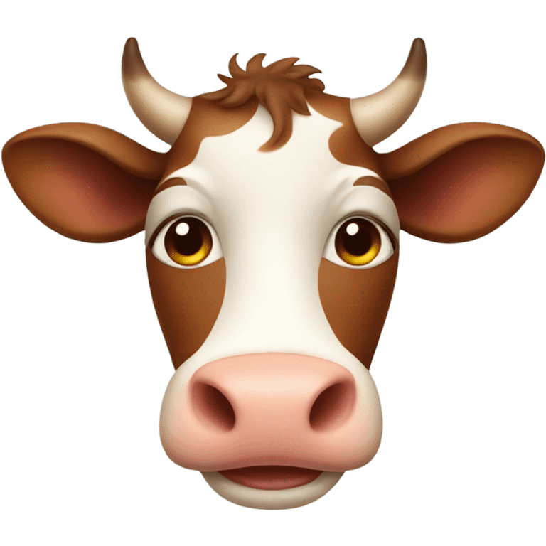 Cute Brown cow emoji