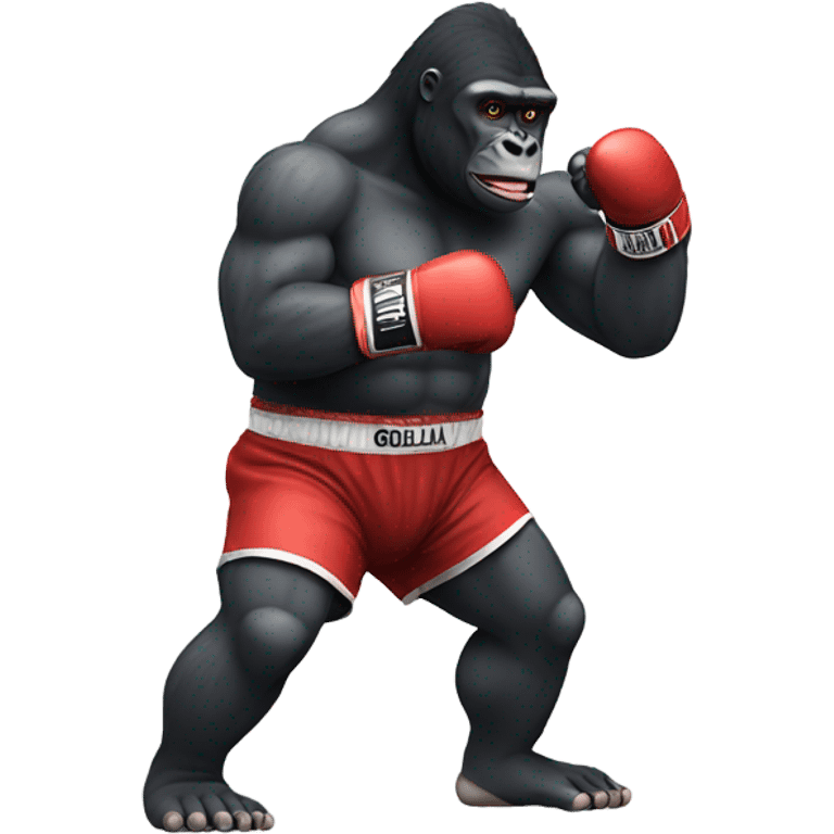 Gorilla boxing emoji