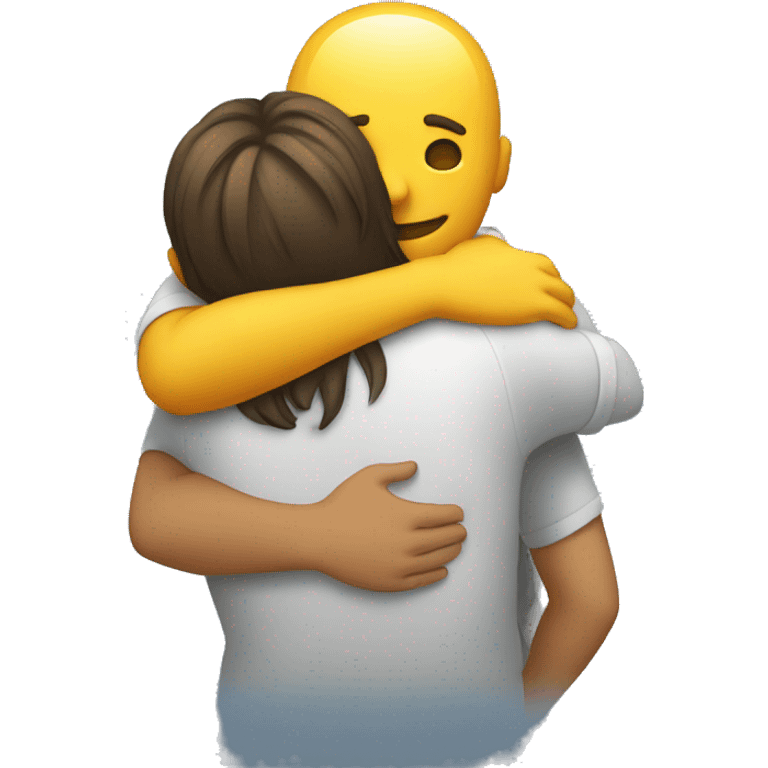 hugging from behind emoji