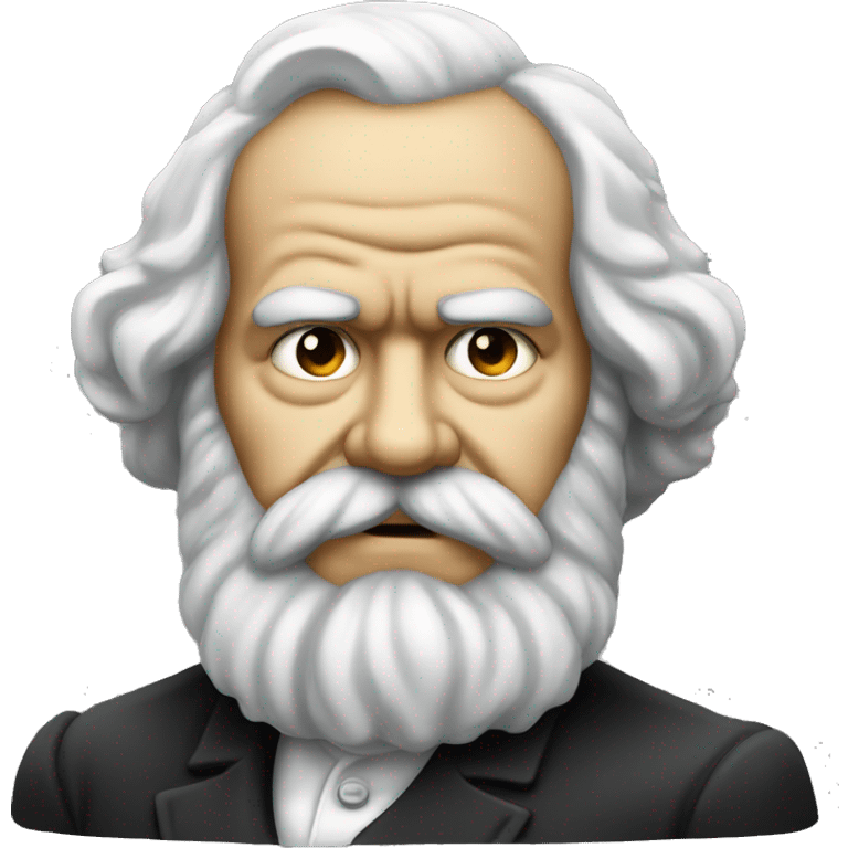 a karl marx thinking emoji emoji