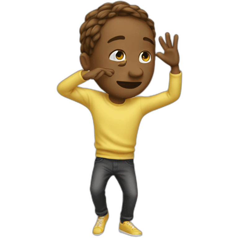 Emoji avec dab emoji