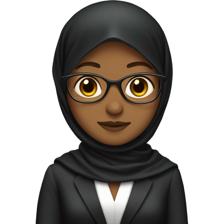 Lawyer wear hijab emoji