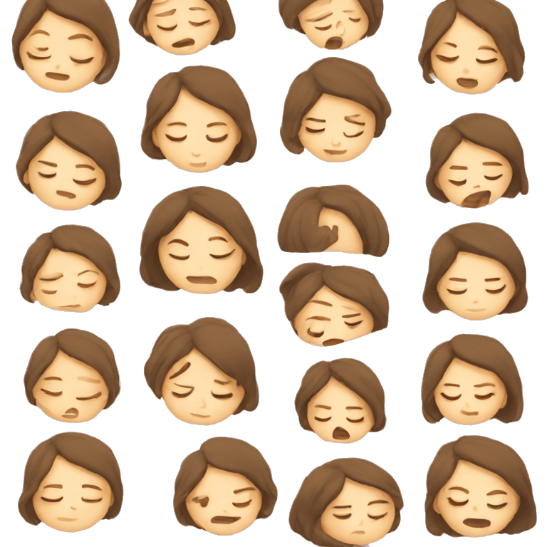 Sleeping girl emoji