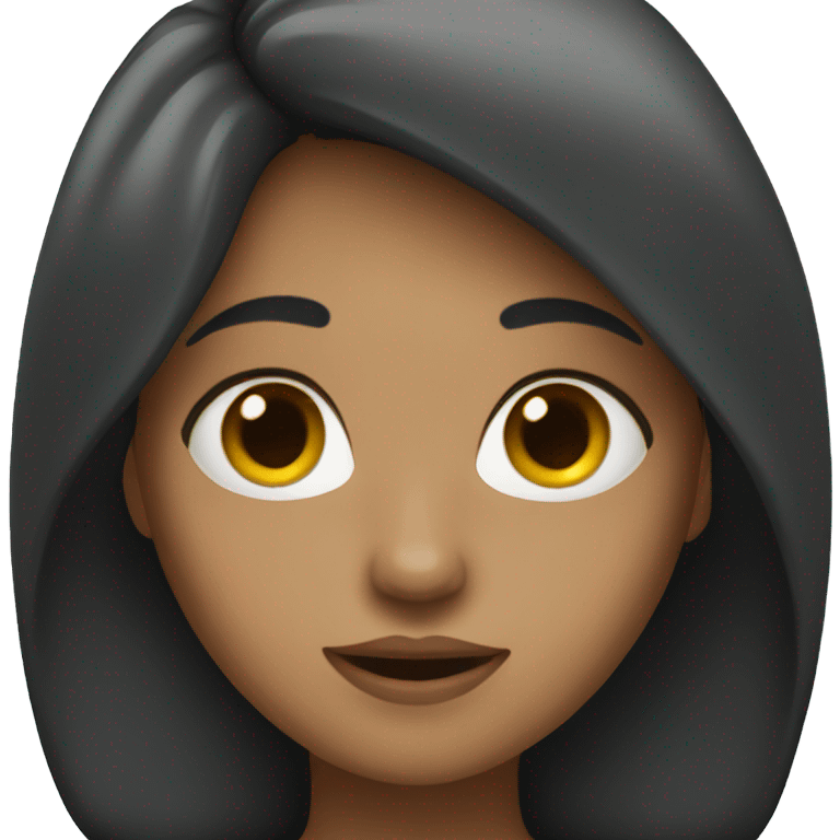 The girl with the dark hair emoji