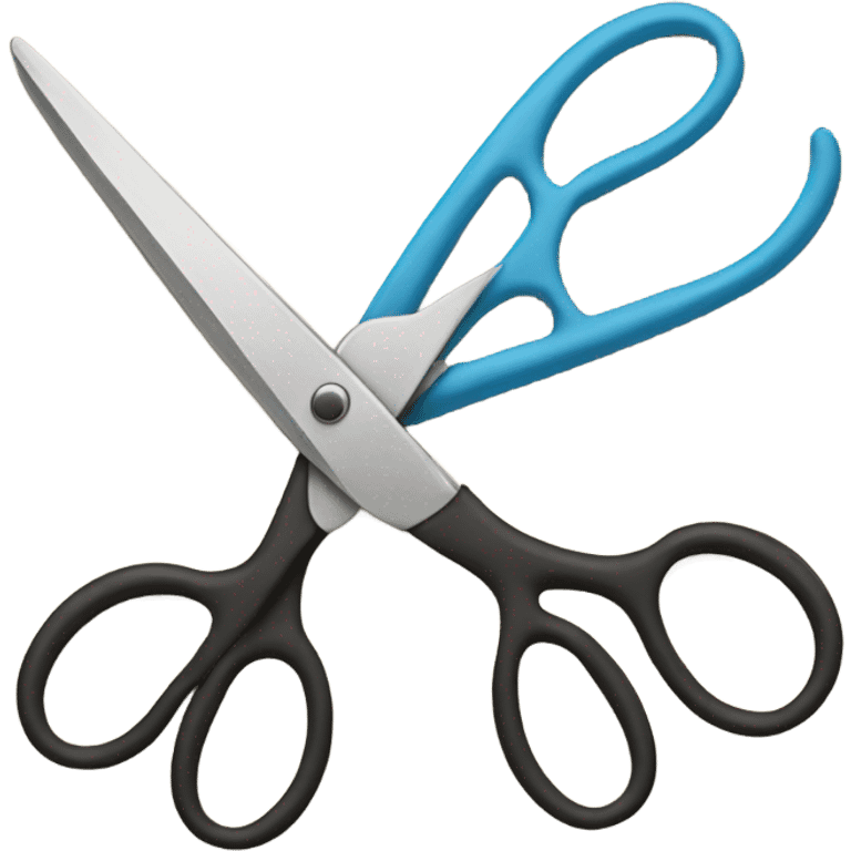 two scissors in between each other  emoji