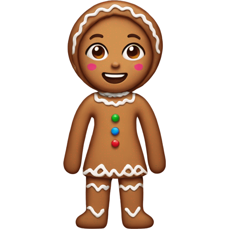 gingerbread girl emoji