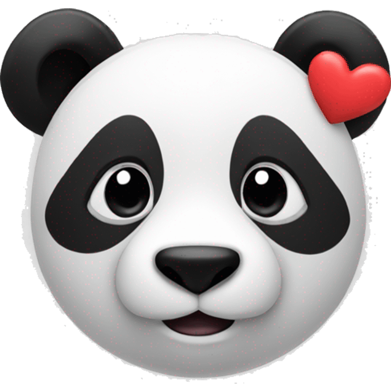 panda with hearts emoji