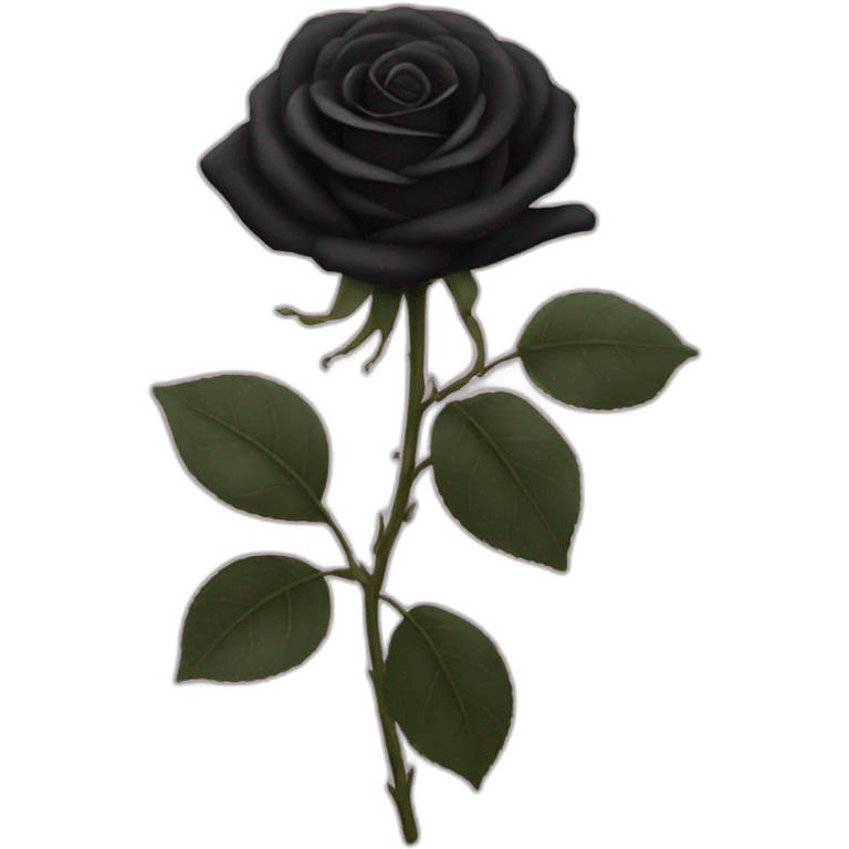 rose noire edition emoji