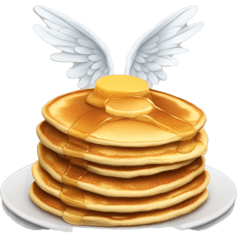 pancakes with wings emoji