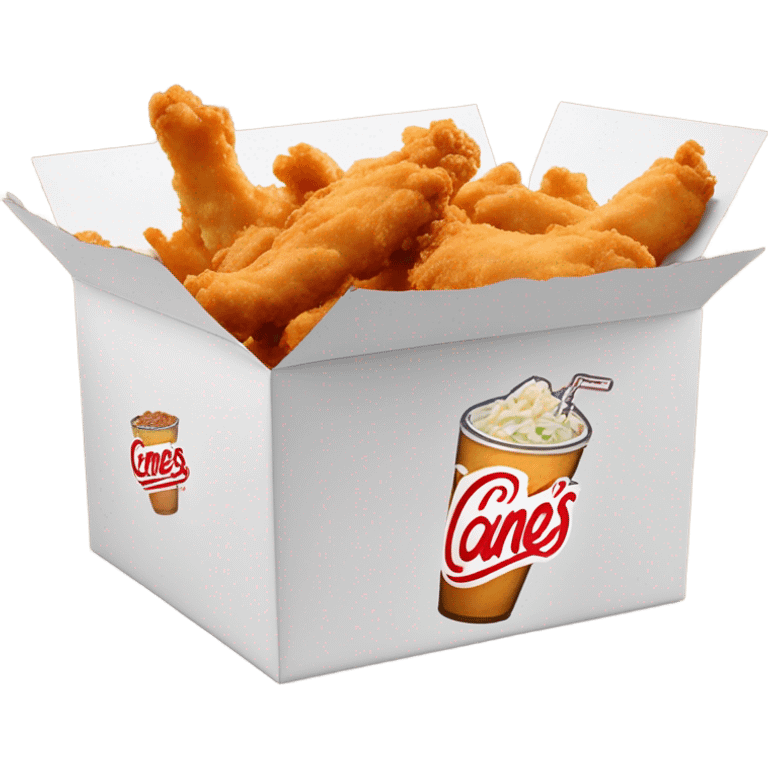 raising canes box combo with soda emoji