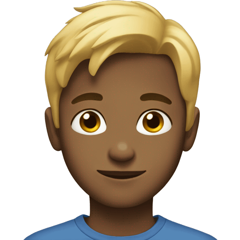 young boy with blonde  emoji