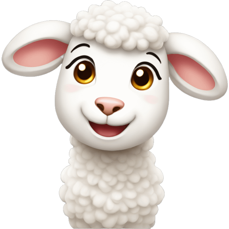 The lamb is smiling emoji